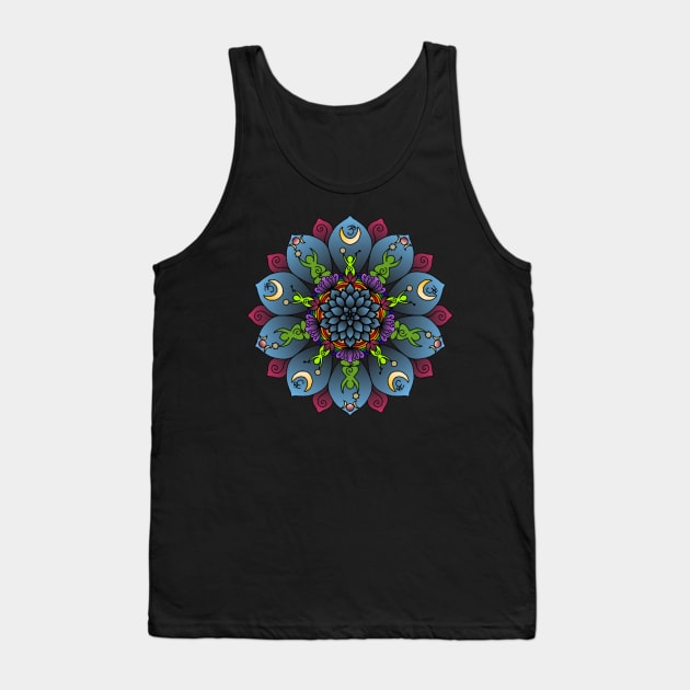 Goddess Within Drum Circle Mandala Tank Top by TonyaRoach143